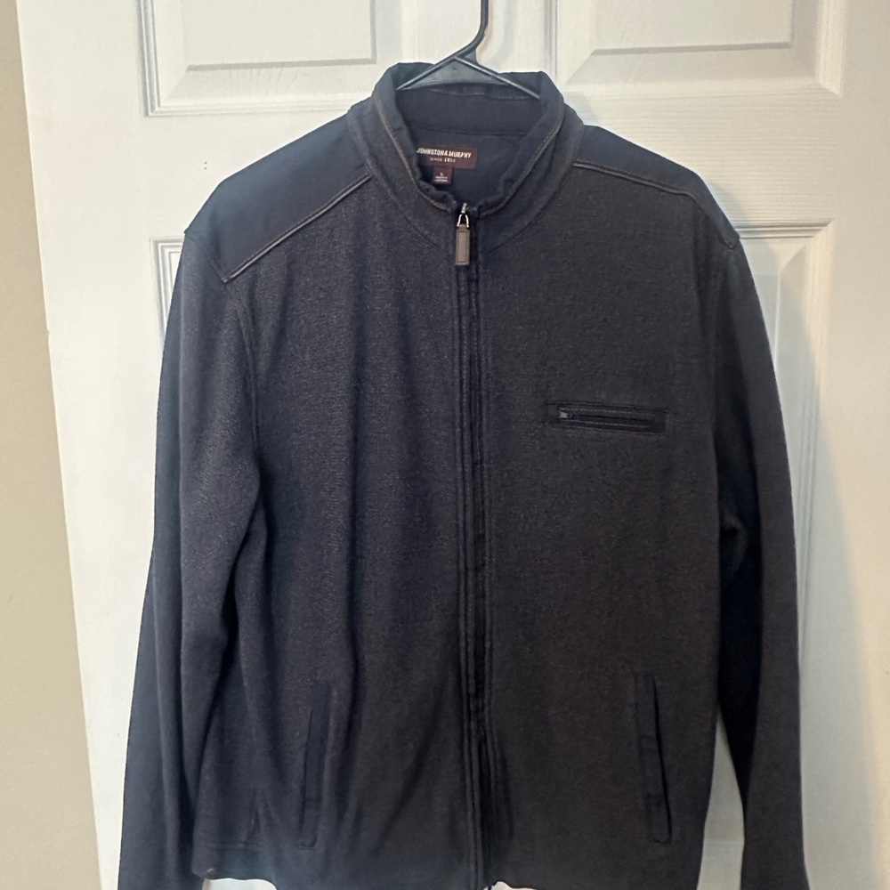 Johnston & Murphy Men's Navy Blue Sweater - Large
